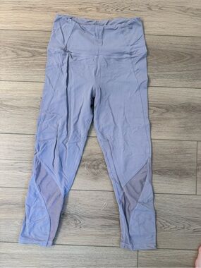Mono B Lavender High-Waist Mesh Panel Leggings